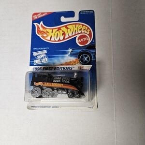 VINTAGE HOT WHEELS RAIL RODDER #370 1996 FIRST EDITIONS 5/12 BLUE‎ CARD